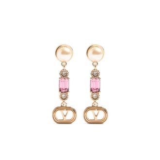 Valentino Garavani Ovalette Earrings - female - Valentino Garavani - Earrings - Multicolor - ONE SIZE - Accessories