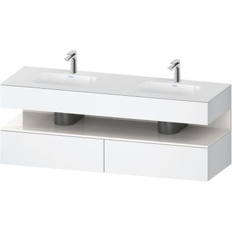 Duravit Qatego Lavabo Encastrado Con Base De Lavabo Consola, - Duravit