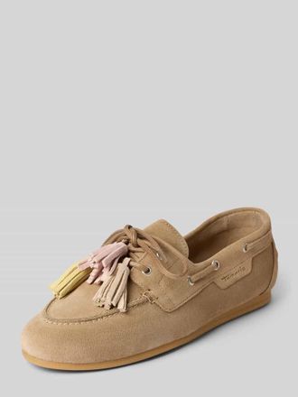 Tamaris Tamaris Loafer aus echtem Rindsleder in Taupe, Gr&ouml;&szlig;e 38