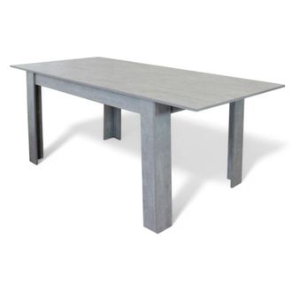 No Brand No Brand - Tavolo allungabile in melamina grigio 90x140/190xH78 cm Temme