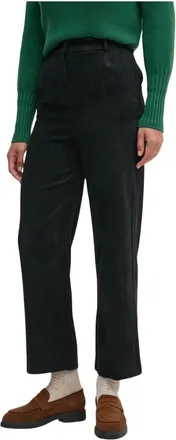 Benetton Corduroy Broeken - Dames - Broeken - Zwart - Maat: M Corduroy
