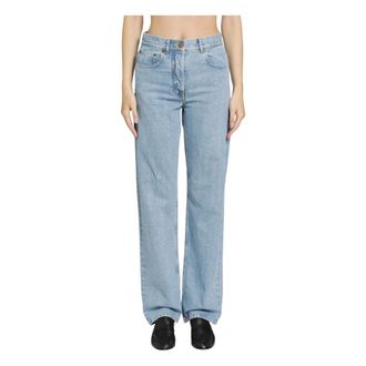 Thom Browne Vaqueros Cl&aacute;sicos de 5 Bolsillos en Sarga Japonesa Lavada - Jeans - Mujer - Azul - XS