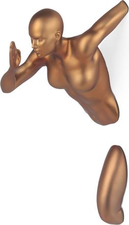 ADM Design Wandskulptur L&auml;uferin - Bronze