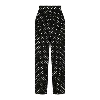 Valentino Dames, Broeken, Zwart, Maat: XL Zijde