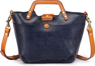 OLD TREND Sprout Land Mini Leather Tote in Navy at Nordstrom Rack