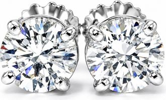 Pompeii3 3/8Ct Lab Grown Diamond Studs 14k White Gold