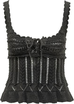 Isabel Marant Sleeveless Tops, female, Black, Size: S Neves Knit Top