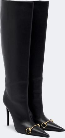 Gucci Donna Horsebit knee-high boots
