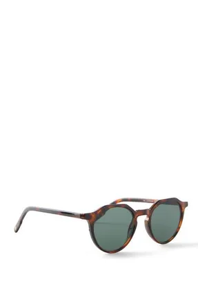Cotton On Mens The Sundown Sunglasses in Dark Tort Dark Green at Nordstrom