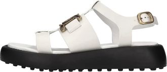 Tod's Schoenen, Dames, Wit, 40 EU, Leer, Tods Sandalen Wit