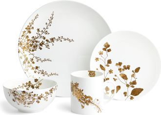 Vera Wang Wedgwood Vera Wang Jardin Dinnerware Set, 4 Pieces
