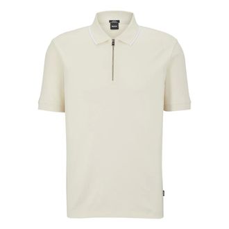 HUGO BOSS Heren, Tops, Beige, Maat: 2XL Katoen