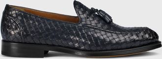 Doucal's Mocassino Doucals in pelle intrecciata con nappe