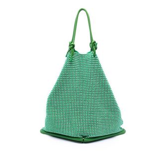 Bottega Veneta Pre-owned Bottega Veneta Nylon Crochet Folding Shopper Tote P01646094R