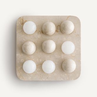 AM.PM Tic-tac-toe-spel van marmer en albast, CASSIOPEE