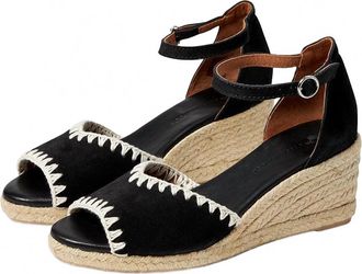 Eric Michael Womens Lama Sandal In Black/cream