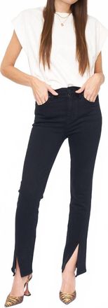 Pistola Denim Teagan High Rise Vented Slim Cigarette Pant In Black