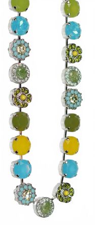 Mariana Womens Pistachio Necklace In Blue/ Green