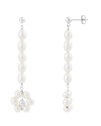 Splendid Pearls Silver 5mm Pearl Earrings