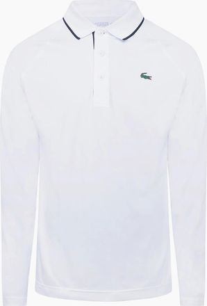 Lacoste Mens Long Sleeve Polo Shirt - Multi/White - Size: 44