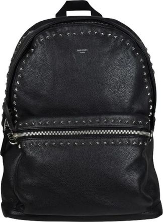 Jimmy Choo London Leather - Heren - Rugzakken - Zwart - ONE Size - Tassen