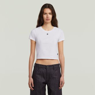 G-Star Cropped Mini Slim Top - Wit - Dames