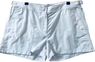 Orlebar Brown White Cotton Ladies Shorts Size M