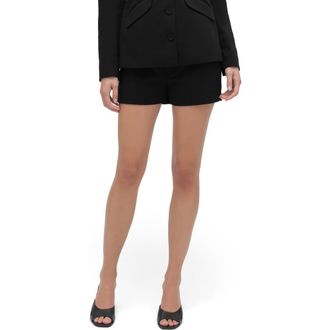 Favorite Daughter Stretch Cotton Blend Twill Shorts in Black at Nordstrom, Size 10