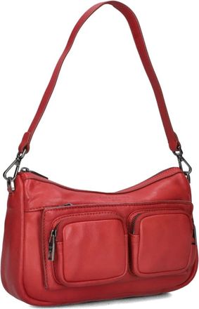 Liebeskind Liebeskind Berlin, Tassen, Dames, Rood, ONE Size, Wol, Rode Schoudertas voor Herfst/Winter