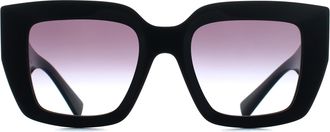 Miu Miu Square Womens Black Gradient Grey MUB05S - One Size