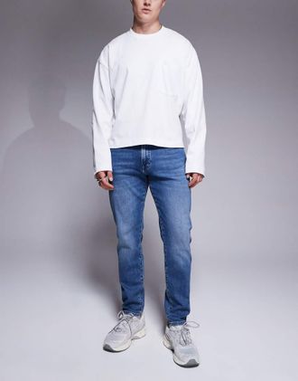 Boss Orange by Hugo Boss ONYX BO - Jeans affusolati lavaggio medio-Blu