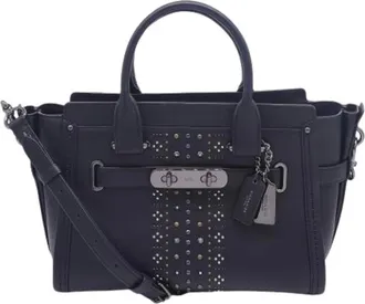 Coach Pre-owned Handbags, female, Black, Size: ONE SIZE Pre-owned Leather Shoulder Bag