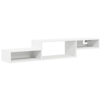 vidaXL Mueble De Tv Montado En La Pared Montada En La Pared Blanco Vidaxl