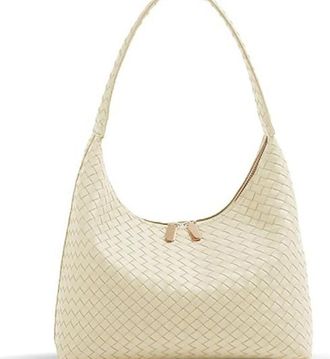 Seward Leather Hobo Bags for Women Small Soft Shoulder Purse Slouchy Tote Handbags with Double Zipper Design