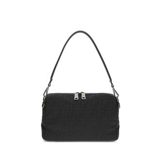 Fendi Black Nylon Shoulder Mens Bag
