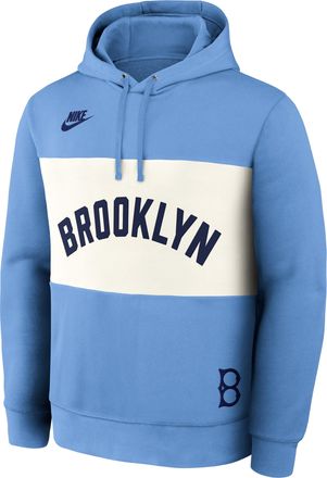 Nike Brooklyn Dodgers Cooperstown Legacy Nike Mens MLB Pullover Hoodie in Blue | 040E0H6RKB-GWA