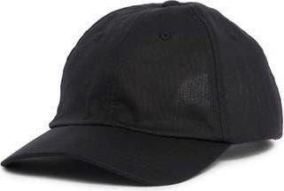 Nordstrom Rack Linen & Cotton Blend Baseball Cap in Black at Nordstrom Rack
