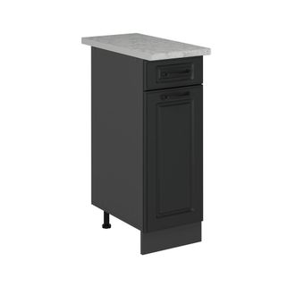 Vicco Mueble Bajo De Cocina R-line, Antracita Casa De Campo, 30 Cm Et M&aacute;rmol