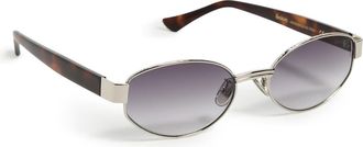 Illesteva Womens Bellagio A Sunglasses, metallic silver, One Size