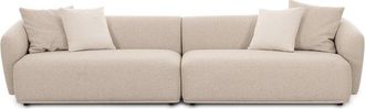 TOV Furniture Sylvie Cream Boucle 4-Seater Sofa