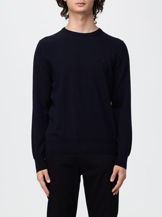 Brooksfield Maglia girocollo in pura lana con maniche lunghe e bordi a costine