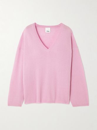 Allude Pullover Oversize In Misto Cashmere E Seta - Rosa