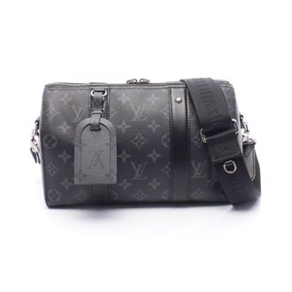 Louis Vuitton Black Gray Coated Canvas Monogram Eclipse Leather Handbag Shoulder Bag (Pre-Owned)