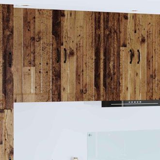 vidaXL vidaXL Mobile da cucina con lo scaffale Legno vecchio 40 x 31 x 80 cm