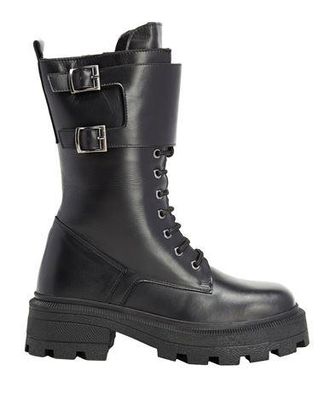 8 by YOOX LEATHER COMBAT BOOTS