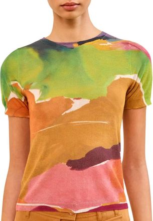 Ulla Johnson Sana Knit Top In Nature Abhors A Vacuum