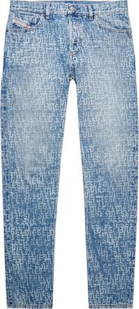Diesel Heren Diesel 1995 D-Sark Straight Jeans in Blauw
