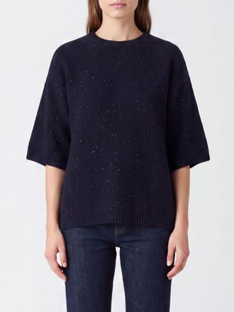 Fabiana Filippi Maglia girocollo a maniche corte in lana seta e cashmere