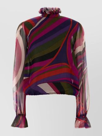 Pucci silk printed blouse