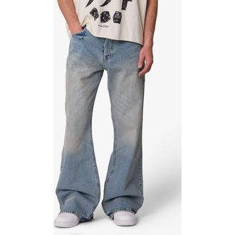 mnml Kick Flare Jeans in Western Blue at Nordstrom, Size 38